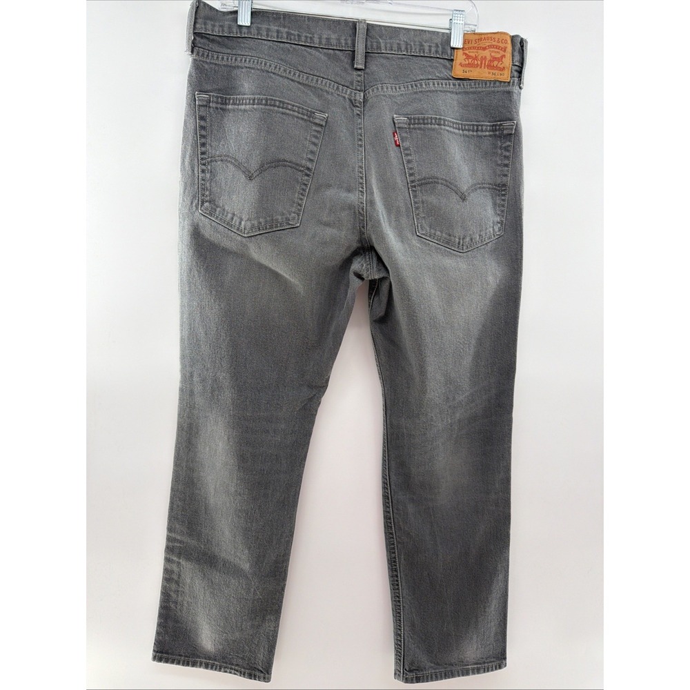 Levis 541 Jeans Men 36x30 Gray Denim Stretch Athletic Fit Tapered Leg Casual